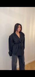 16 - BLAZER CEINTURÉ NOIR
