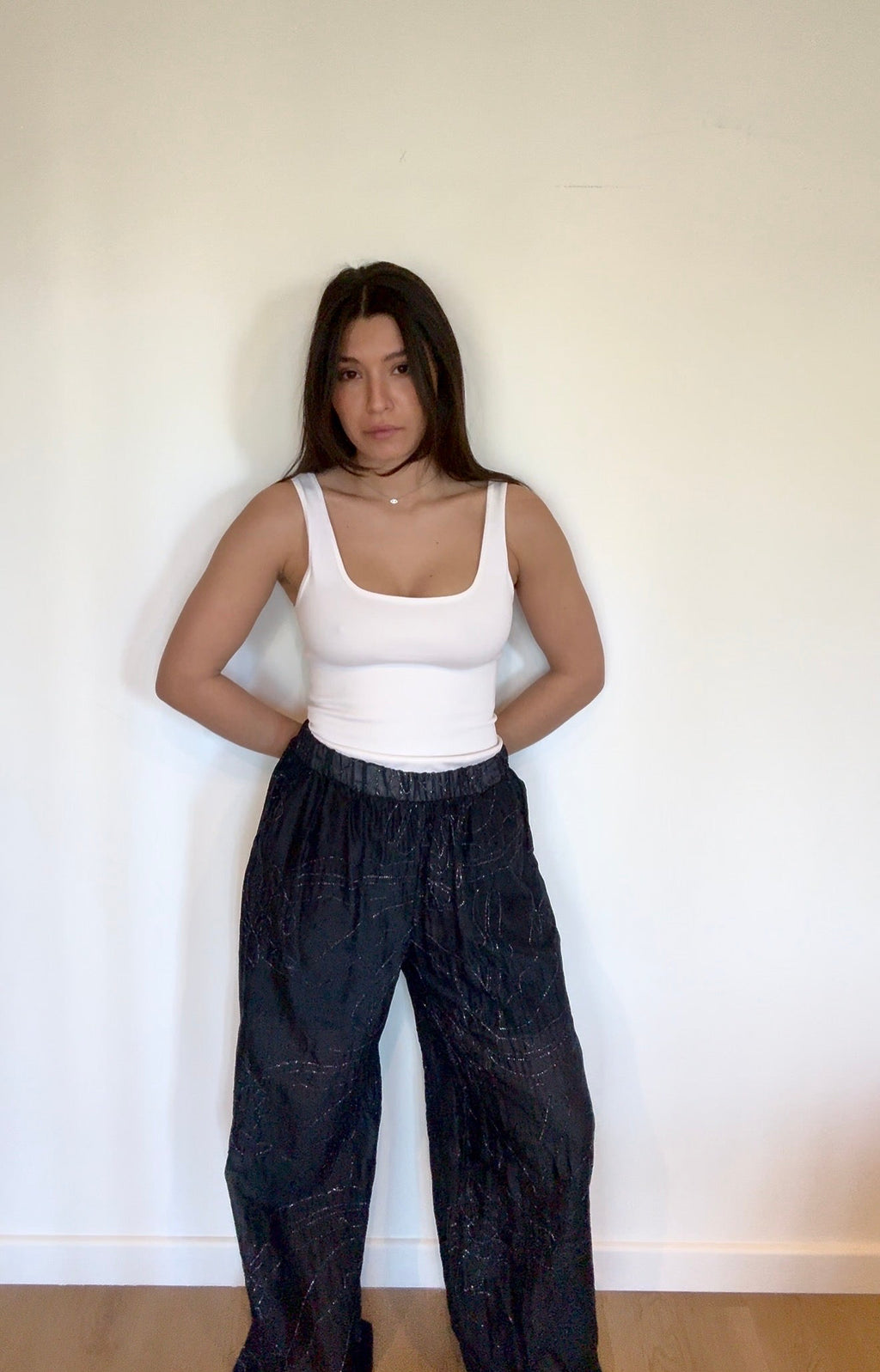 12 - PANTALON TEXTURÉ