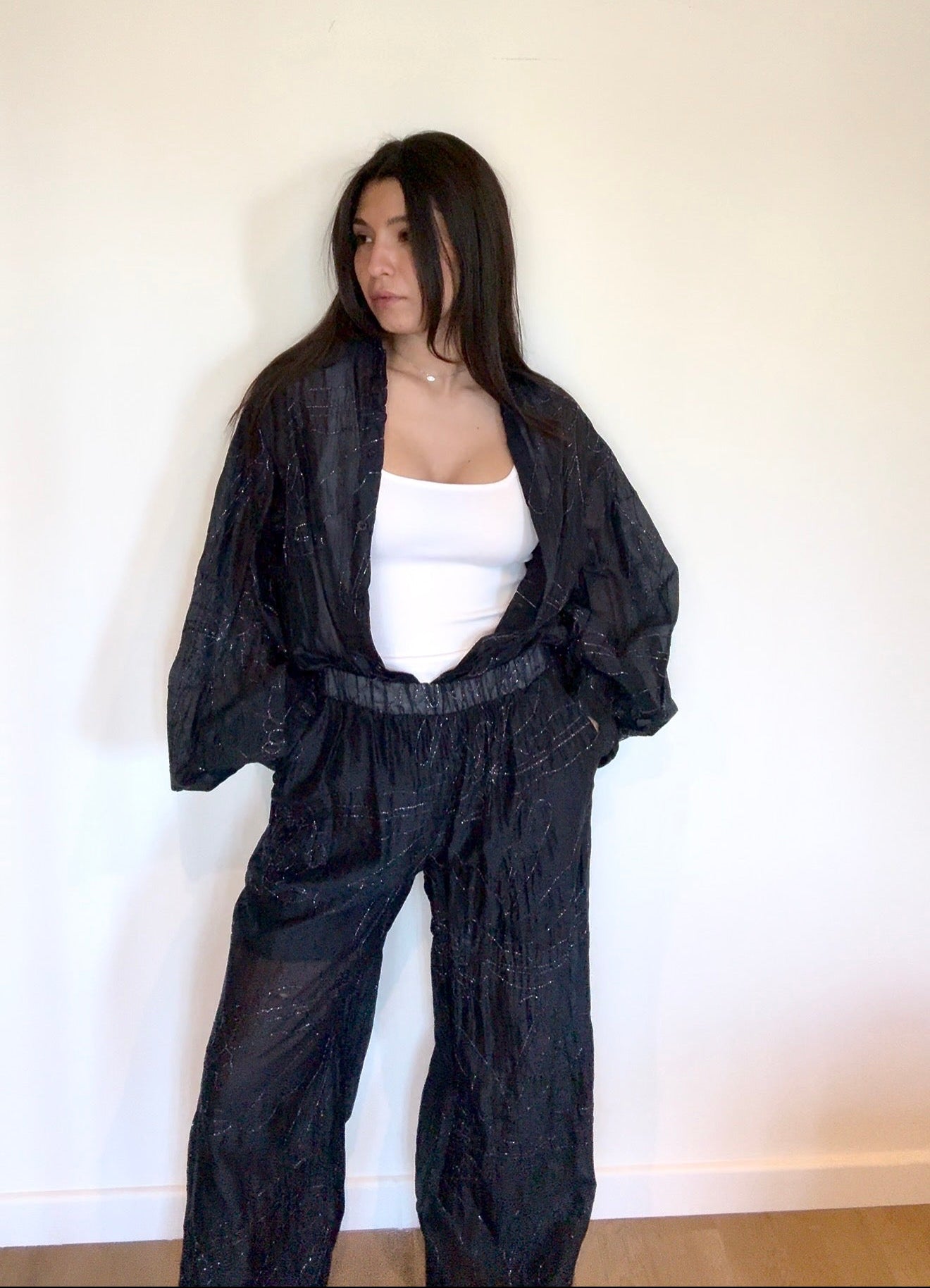 12 - PANTALON TEXTURÉ