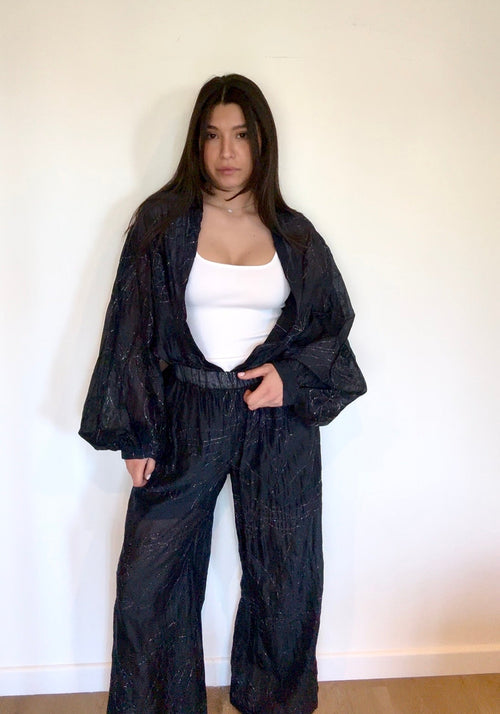 12 - PANTALON TEXTURÉ