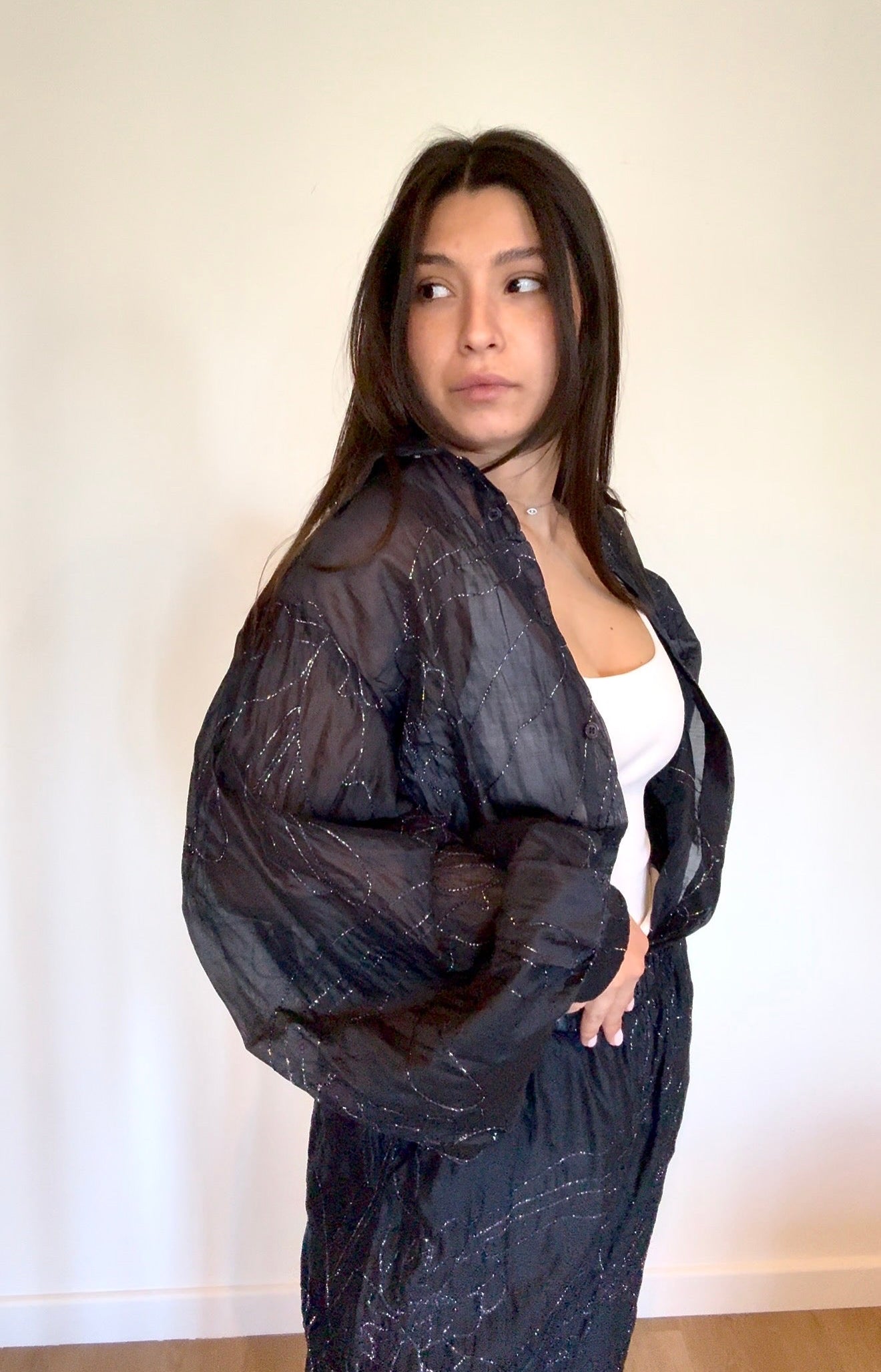 12 - PANTALON TEXTURÉ